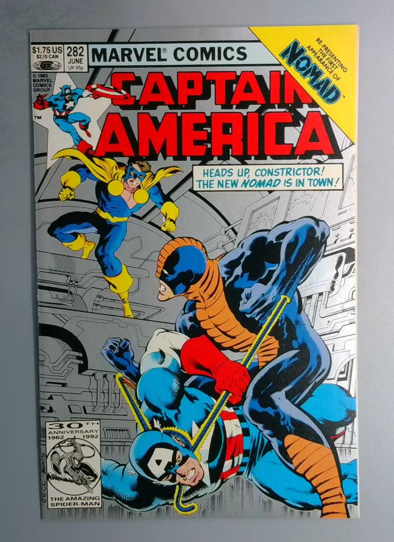 Captain America #282 NM 2nd Print 1st Nomad Marvel 1992
