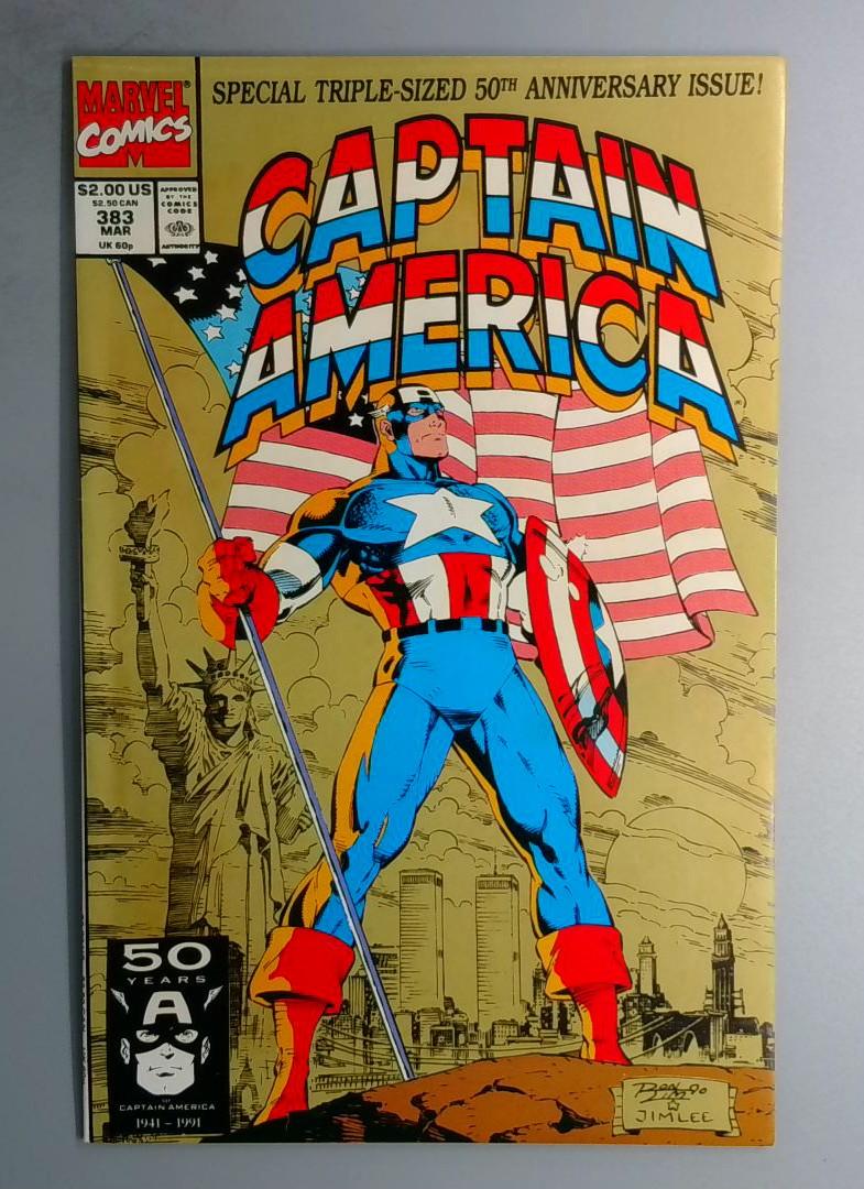 Captain America #383 NM Jim Lee Marvel 1991