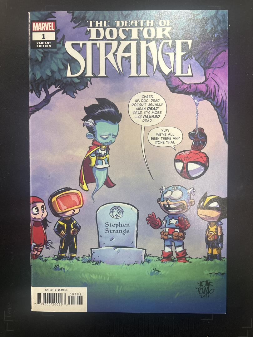 DEATH OF DOCTOR STRANGE #1E VF/NM Scottie Young Variant Marvel 2021