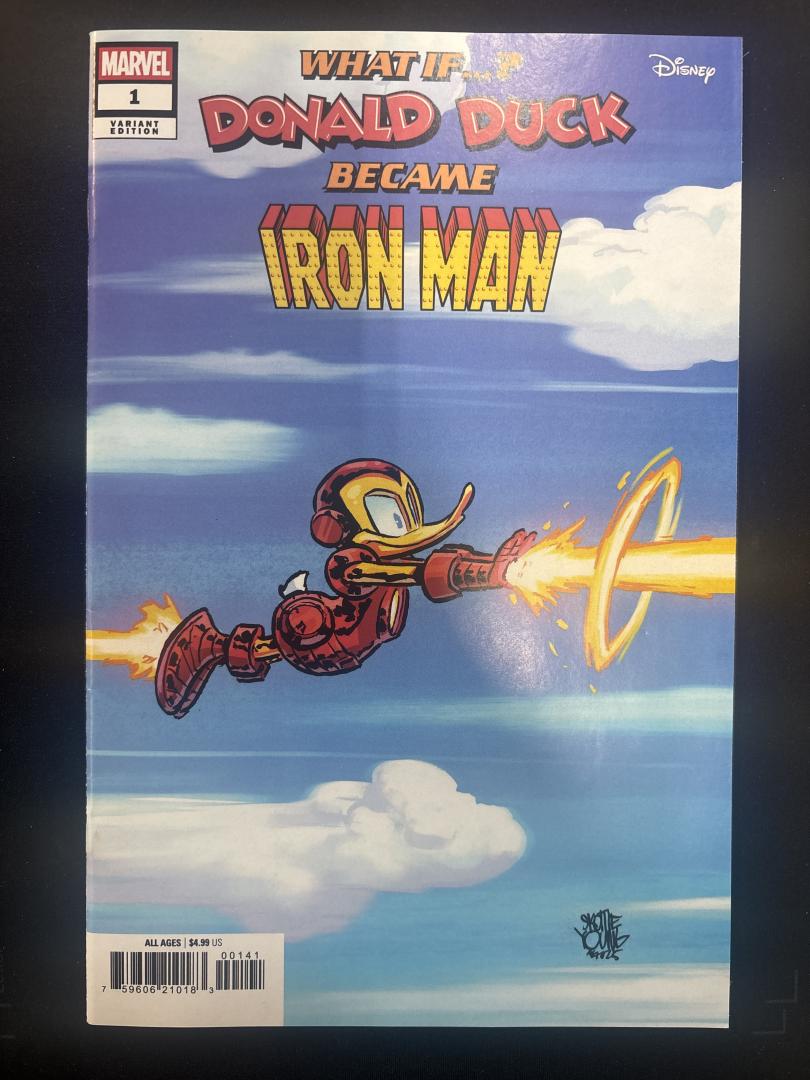 What If Donald Duck Became Iron Man #1, NM Scottie Young Variant, Marvel, 2024