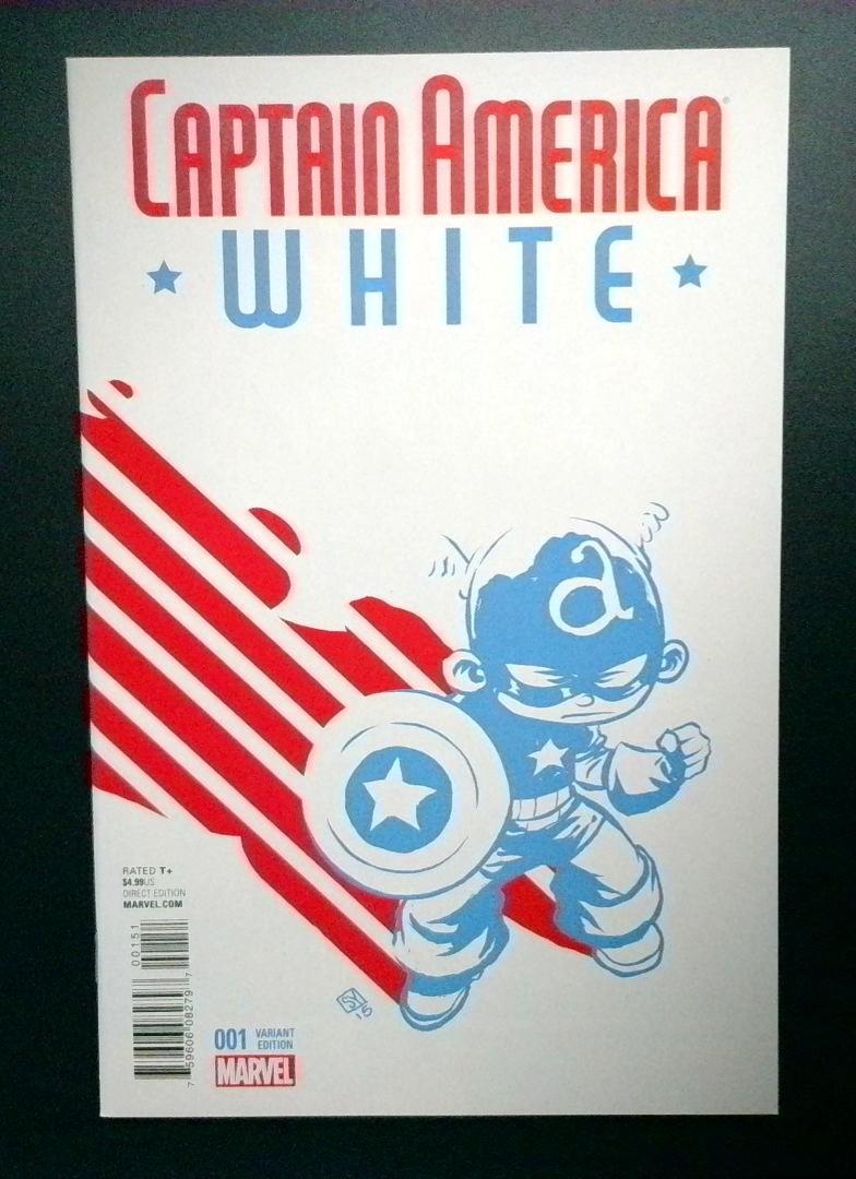 Captain America White #1 NM Skottie Young Variant Edition Comic, Marvel, 2015