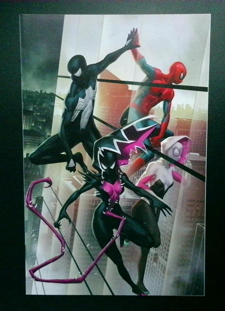 AMAZING SPIDER-MAN #52-ILLUM-B NM Virgin Cover Marvel 2024