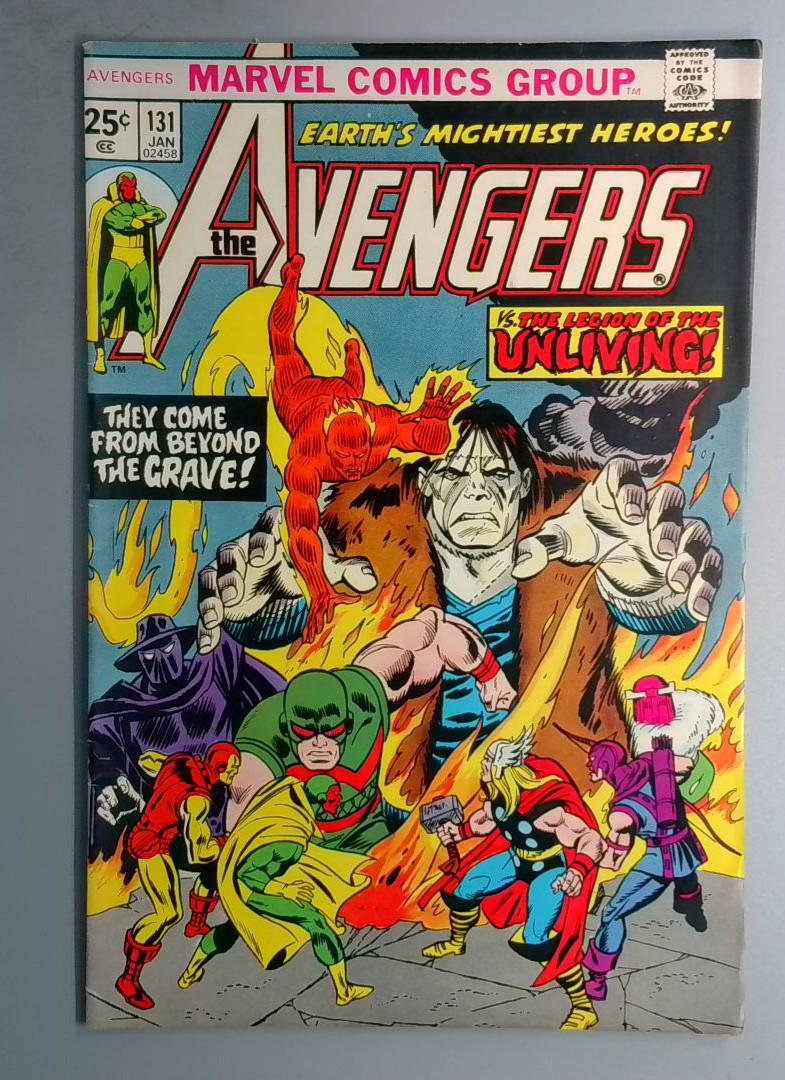 AVENGERS #131 1st Appearance of The "LEGION of The UNLIVING" Marvel 1975