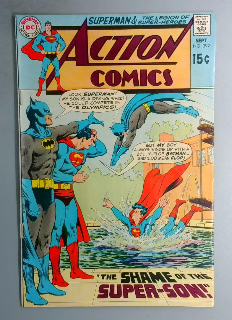 ACTION COMICS #392 VG- Bottom Staple Detached DC 1970