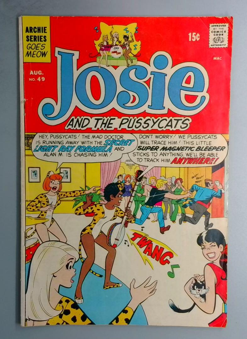Josie and the Pussycats #49, VG Archie Series, August 1970