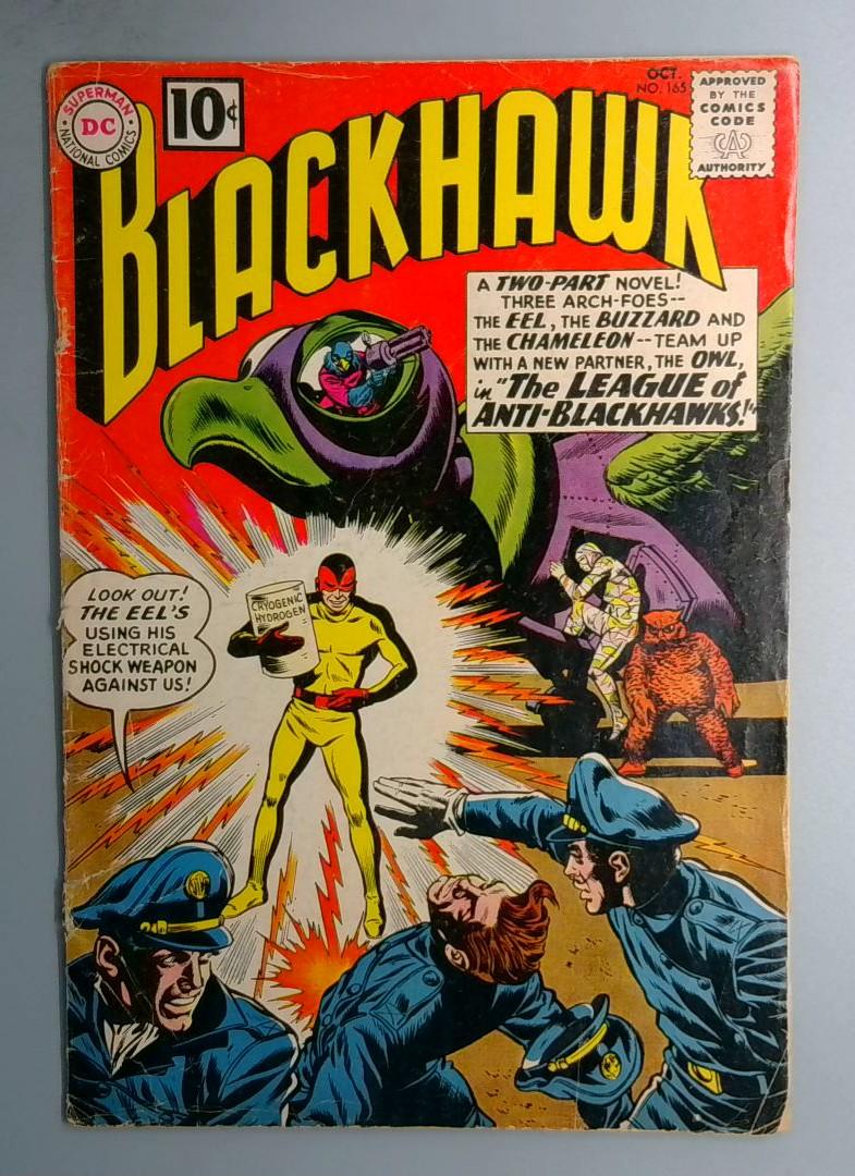 Blackhawk #165 VG- Bottom Staple Detached DC 1961 BW1