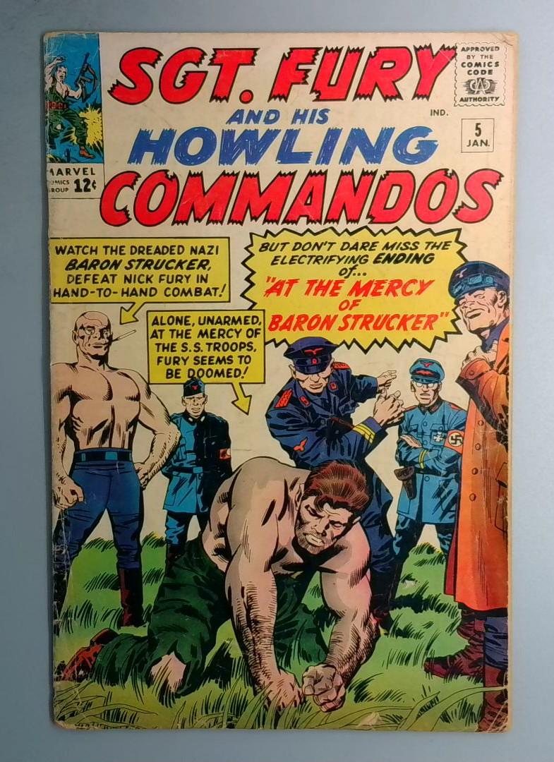 Sgt. Fury & His Howling Commandos #5 VG 1st Baron Strucker Marvel 1963