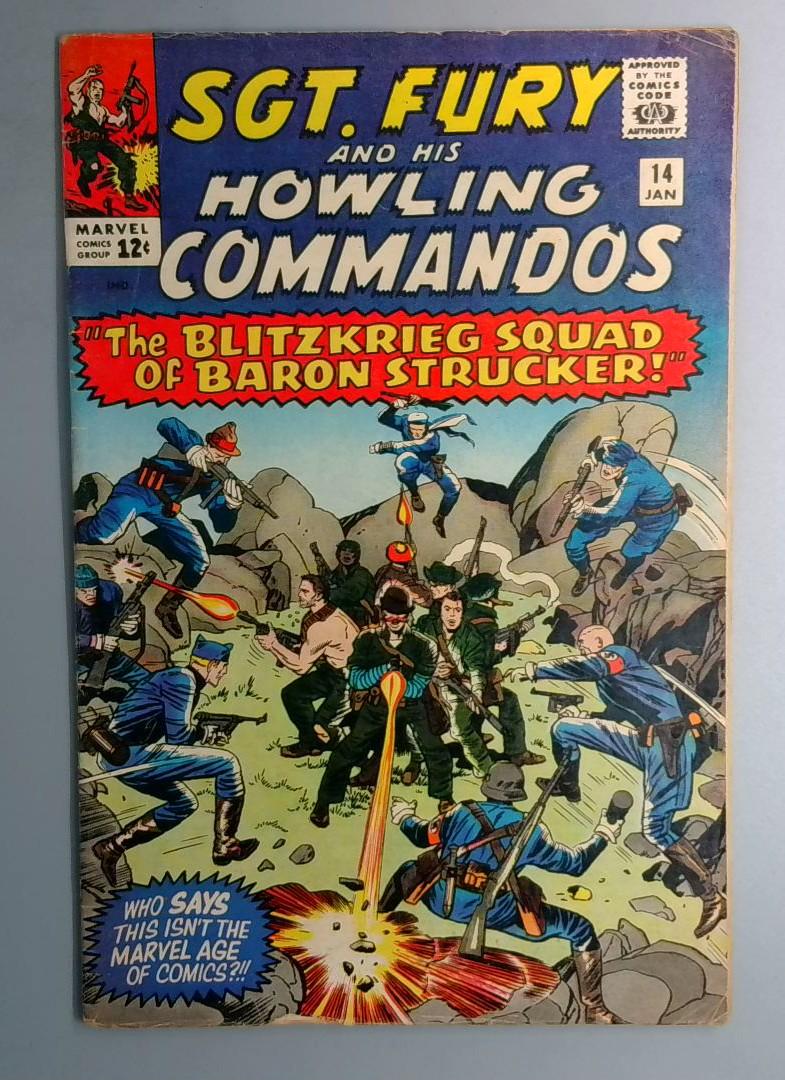 Sgt. Fury & His Howling Commandos #14 VG+ First Blitz Squad Marvel 1965 BW1