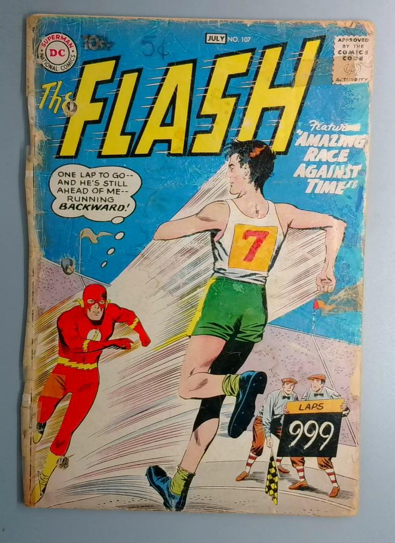 Flash #107 FA/GD 2nd Appearance of Gorilla Grodd DC 1959 BW1