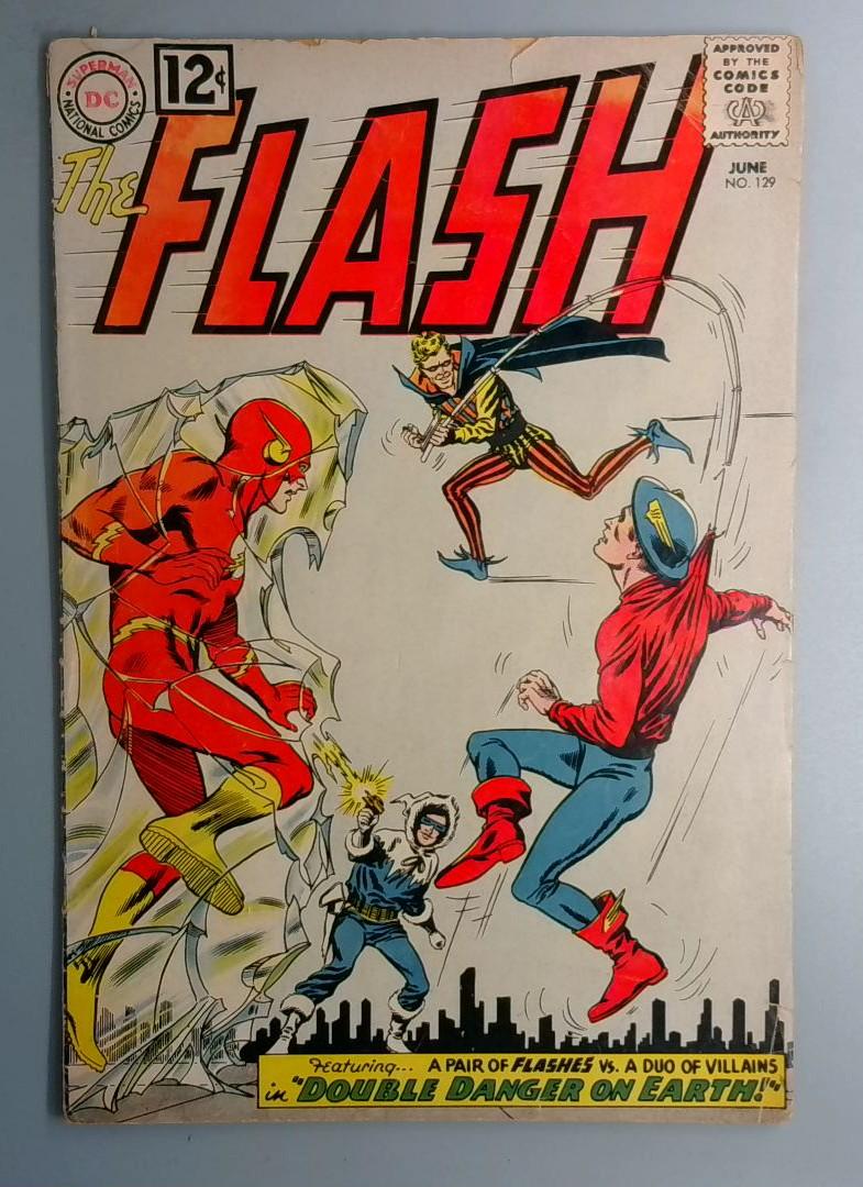 Flash #129 G/VG 2nd Golden-Age Flash (Jay Garrick) in Silver Age DC 1962 BW1