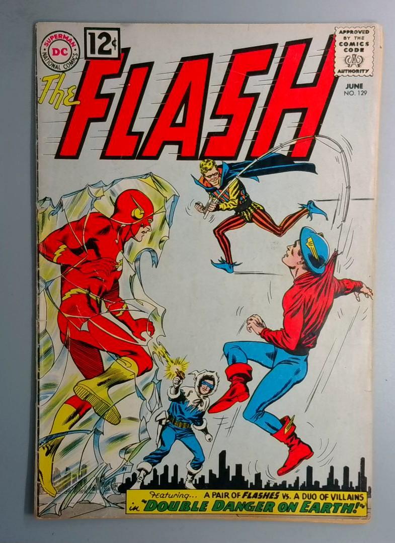 Flash #129 VG- 2nd Golden-Age Flash (Jay Garrick) in Silver Age DC BW1