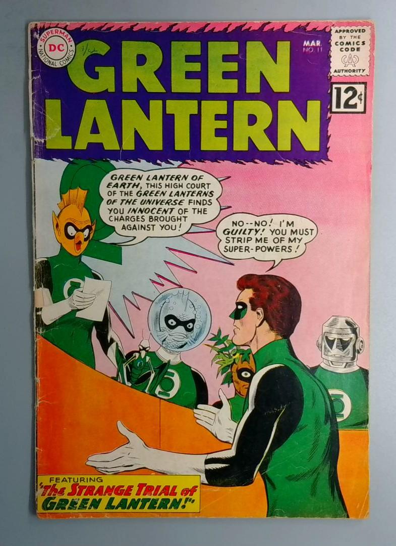 Green Lantern #11 VG- 3rd Sinestro Appearance DC 1962 BW1
