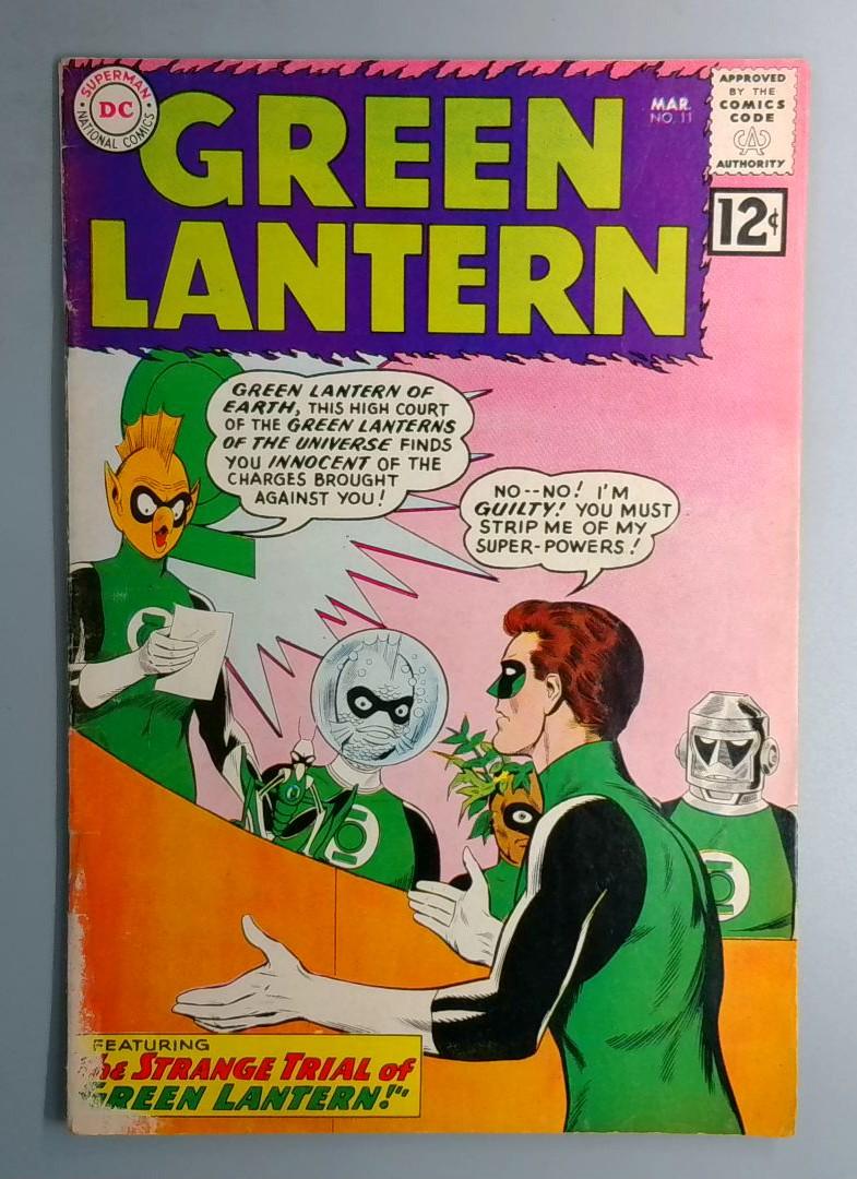 Green Lantern #11 VG- 3rd Sinestro Appearance DC 1962 BW1 Copy2