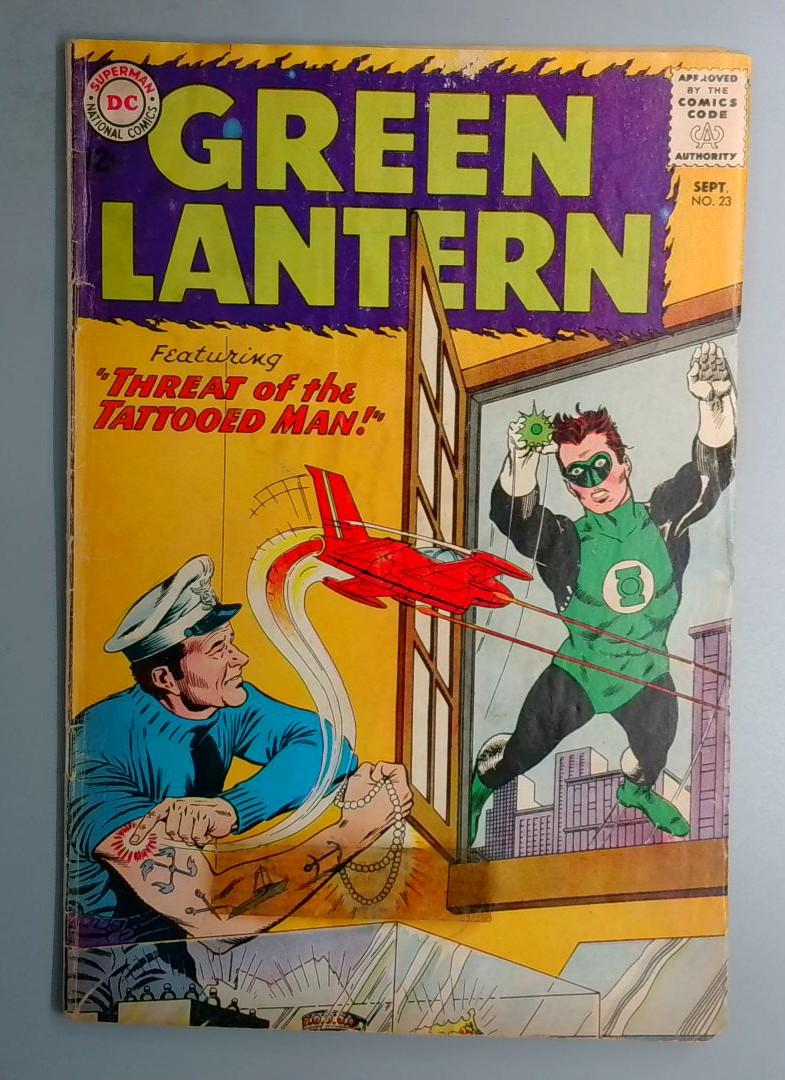 Green Lantern #23 GD 1st Tattooed Man DC 1963 BW1