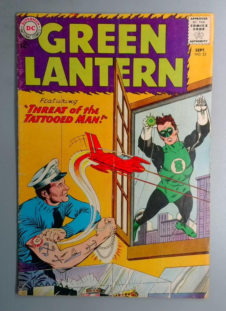 Green Lantern #23 VG 1st TATTOO MAN (Abel Tarrant) DC 1963 BW1