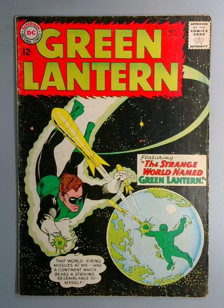 Green Lantern #24 VG+ 1st Appearance of the Shark DC 1963 BW1