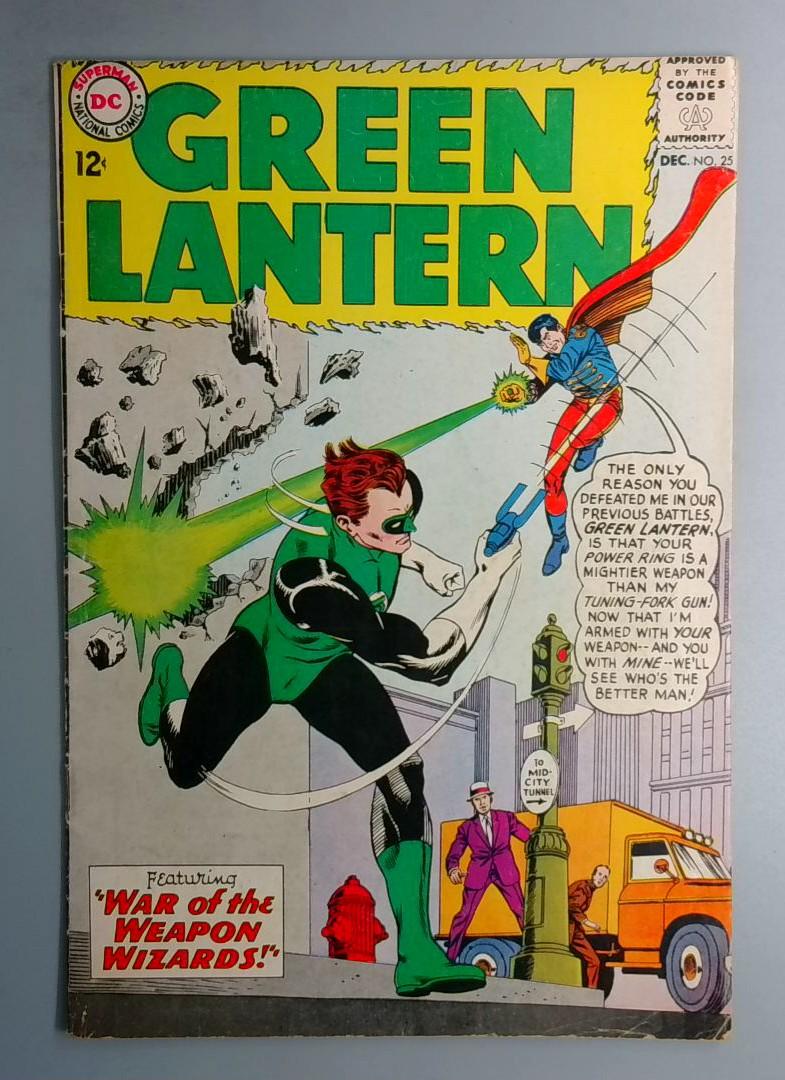 Green Lantern #25 VG Hector Hammond & Sonar Appearance DC 1963 BW1