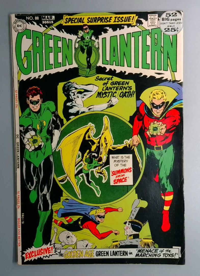 Green Lantern #88 VG/FN Neal Adams Cover DC 1972 BW1