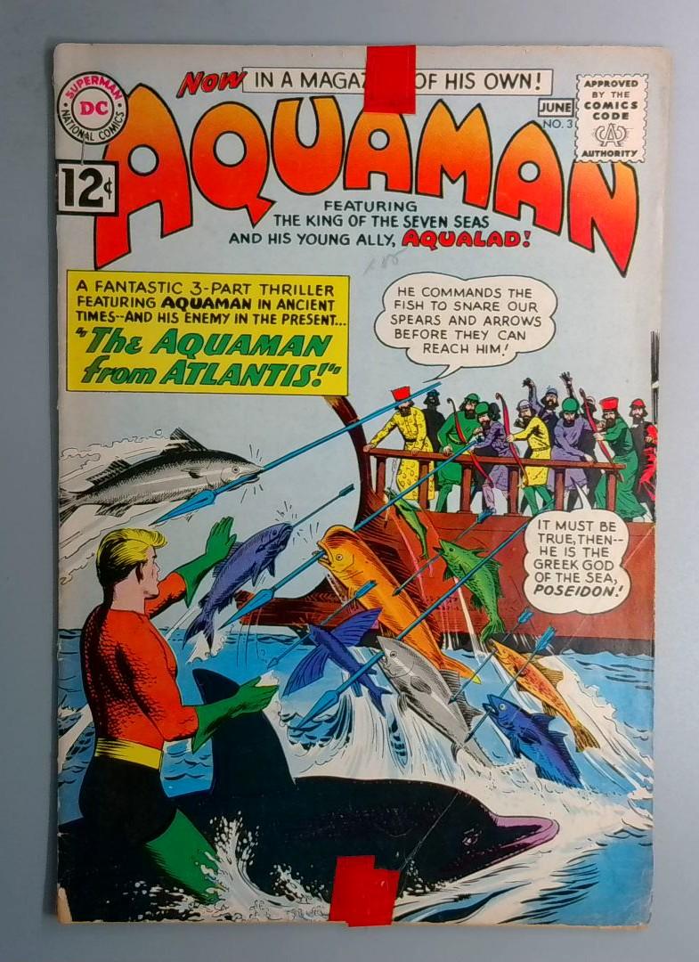 Aquaman #3 GD/VG 1st Pomoxis DC 1962 BW1