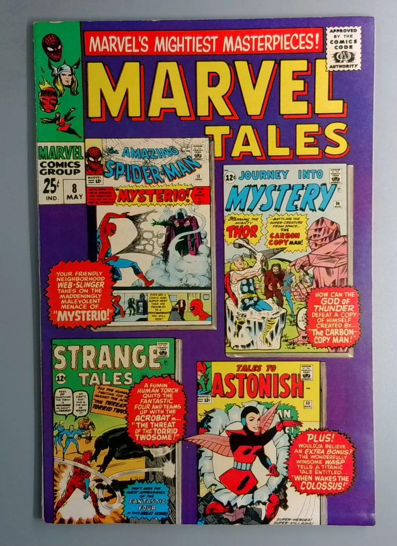 Marvel Tales #8 VF- Reprints Amazing Spider-Man 13 Marvel 1967 BW1