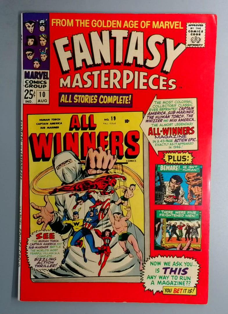 Fantasy Masterpieces #10 FN+ Marvel 1967 BW1