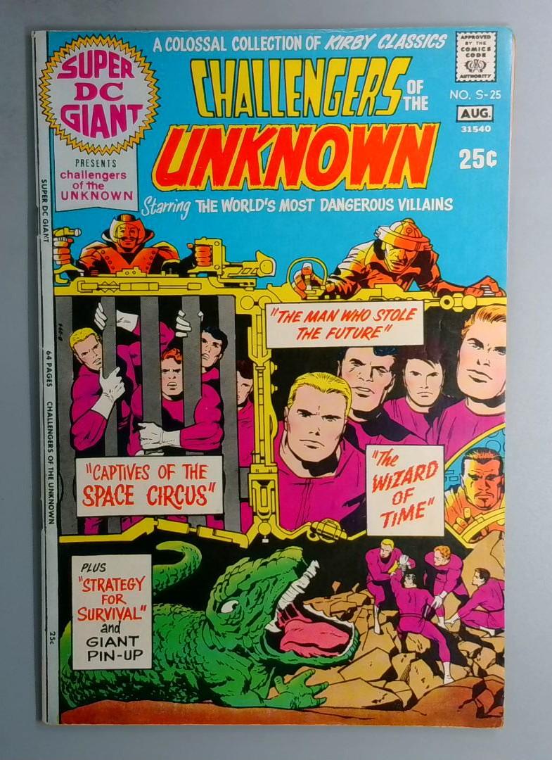 Super DC Giant #S-25 VF, DC Comics, Challengers of the Unknown 1971 BW1