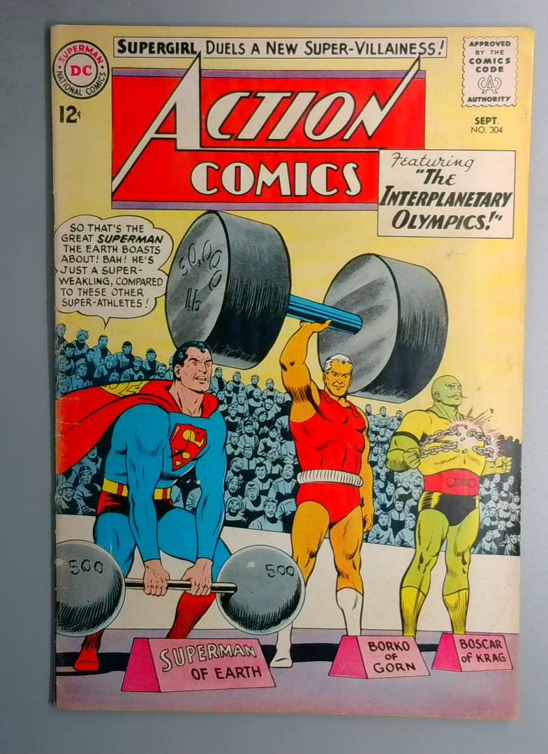 Action Comics #304 VG1st Appearance of the Black Flame DC 1963 BW1