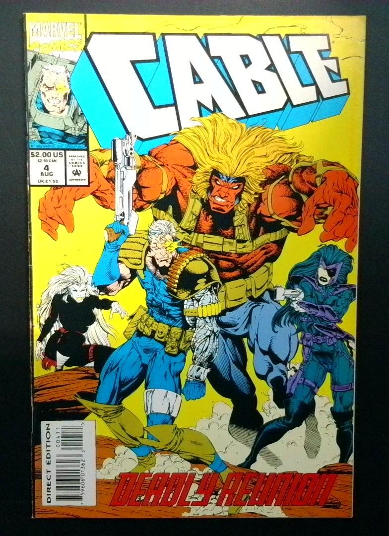 CABLE #4 VF+ with Marvel Card Insert DIRECT EDITION Marvel 1993