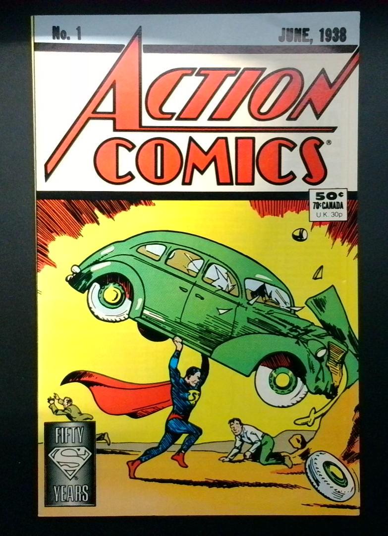Action Comics #1 DC Comics 50th Anniversary Reprint 1987 BW1
