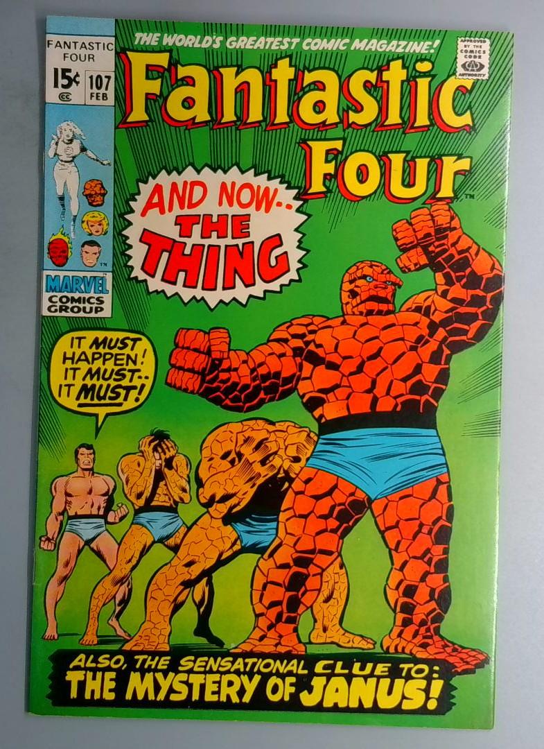 Fantastic Four #107 FN+ 2nd appearance of Annihilus Marvel 1971 BW1