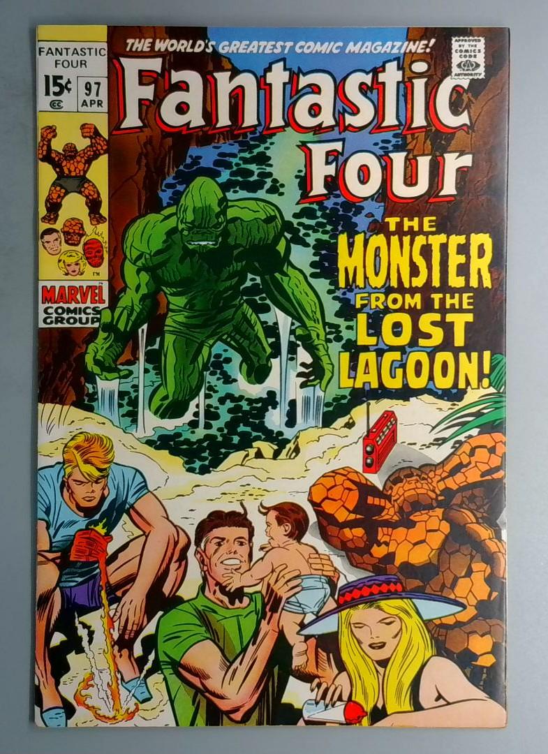 Fantastic Four #97 FN 1st Monster from the Lost Lagoon Marvel 1970 BW1