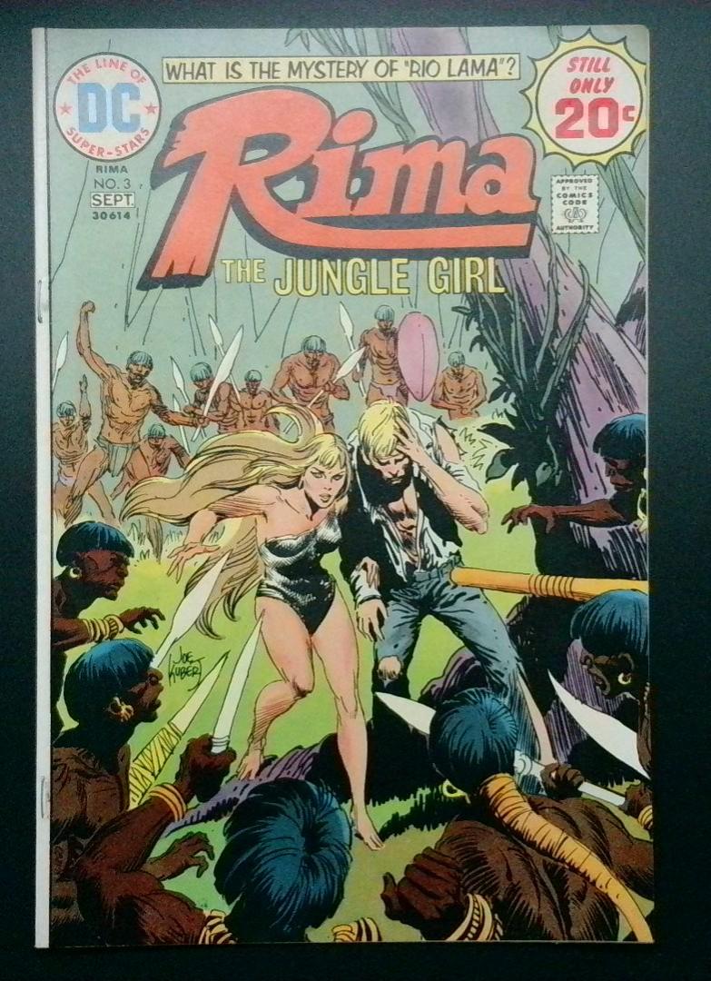 RIMA, THE JUNGLE GIRL #3  VF DC 1974 BW1