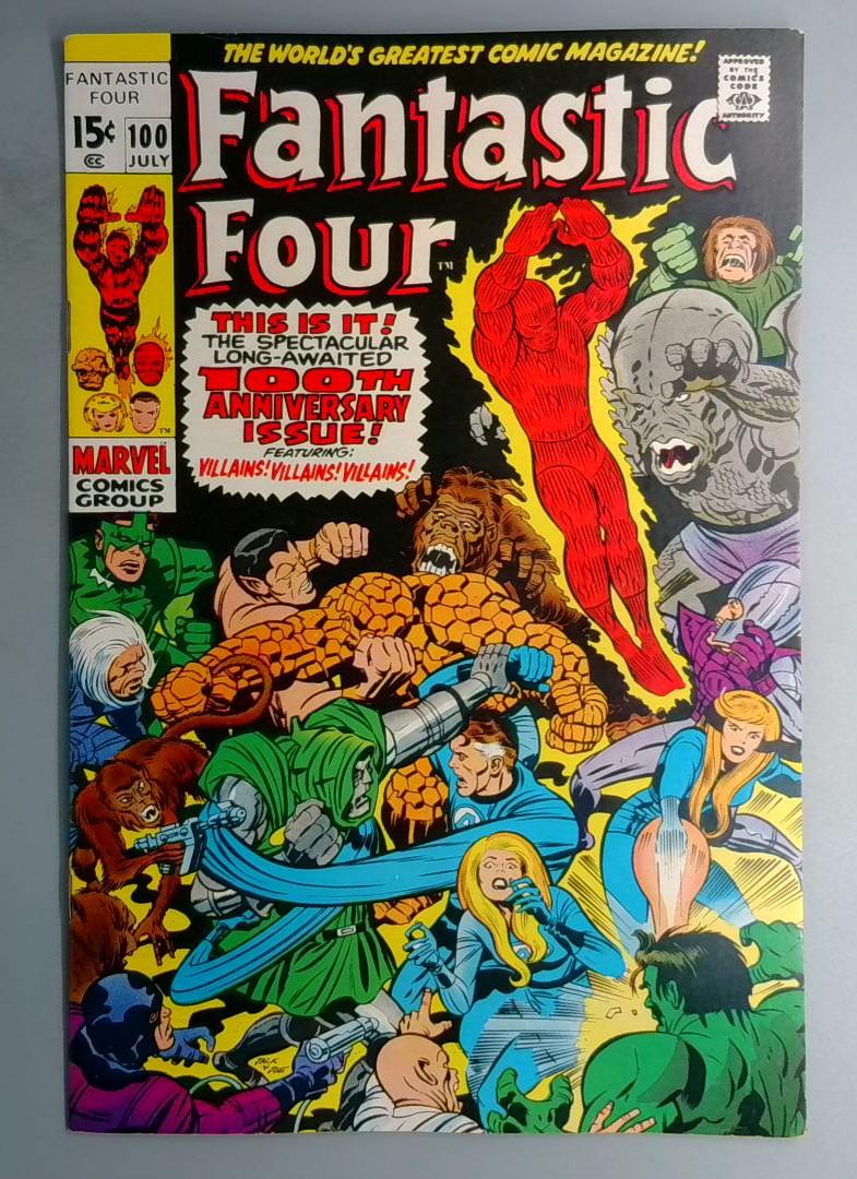 Fantastic Four #100 NM Mad Thinker & Puppet Master Marvel 1970 BW1
