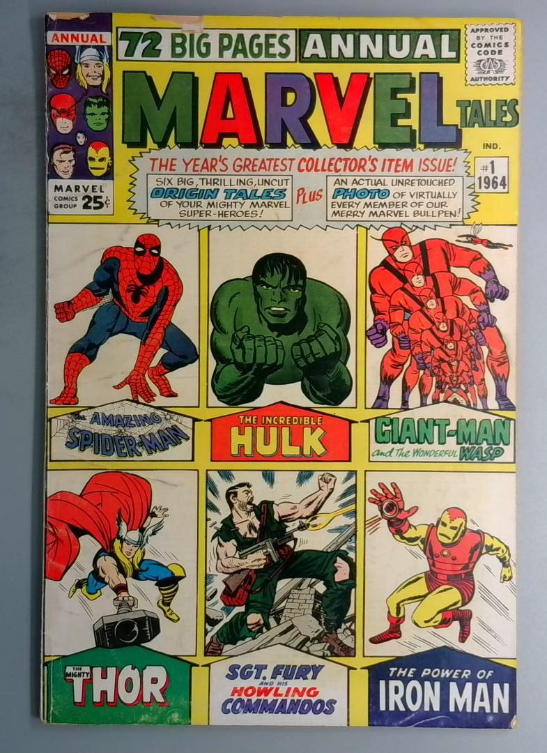 Marvel Tales #1 GD+ Top Spine Split Marvel 1964 BW1