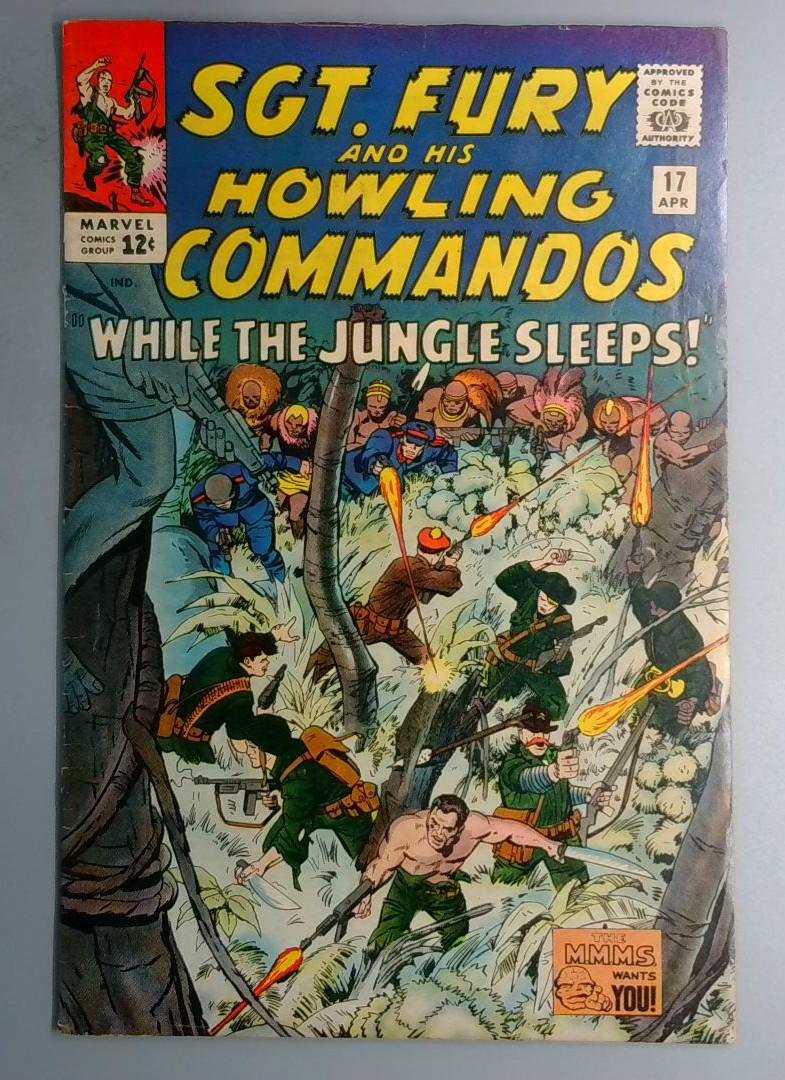 Sgt. Fury and His Howling Commandos #17 FN- Marvel 1965 BW1