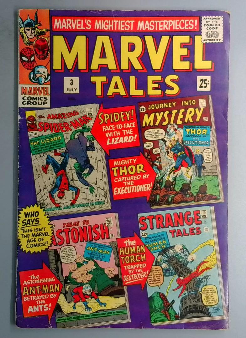 Marvel Tales #3 VG Reprints Amazing Spider-Man 6 Marvel 1966 BW1