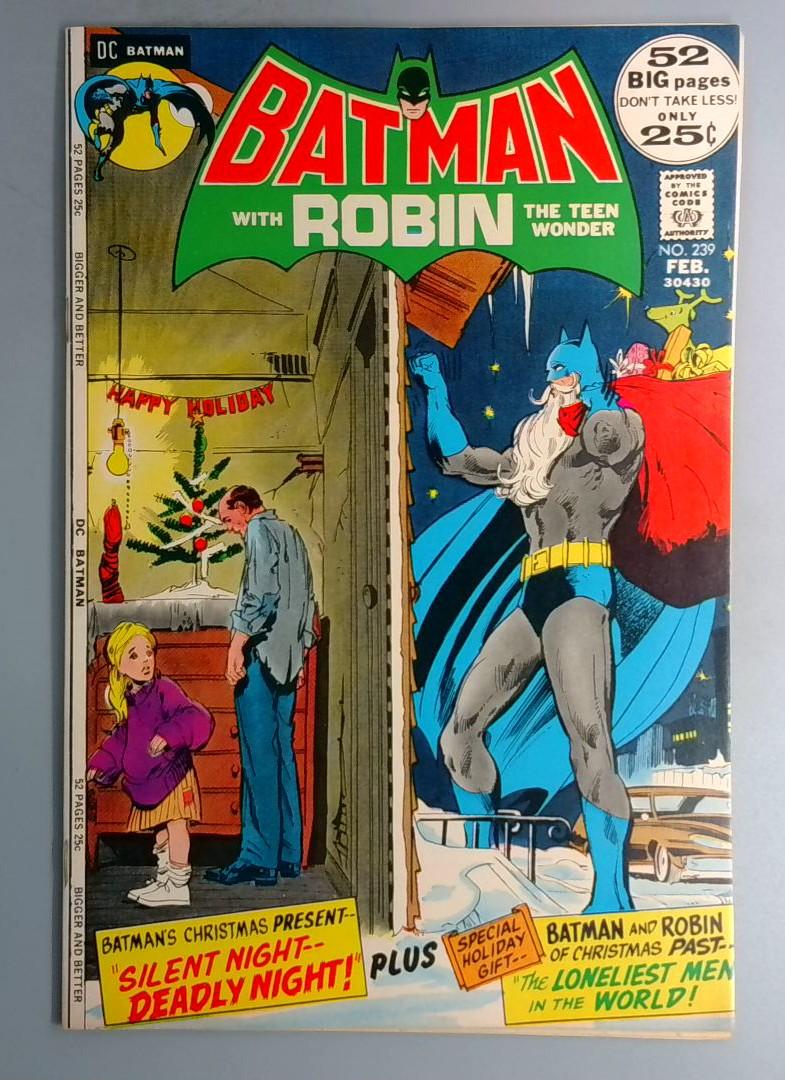 Batman #239 NM- Neal Adams Christmas Cover DC 1972 BW1