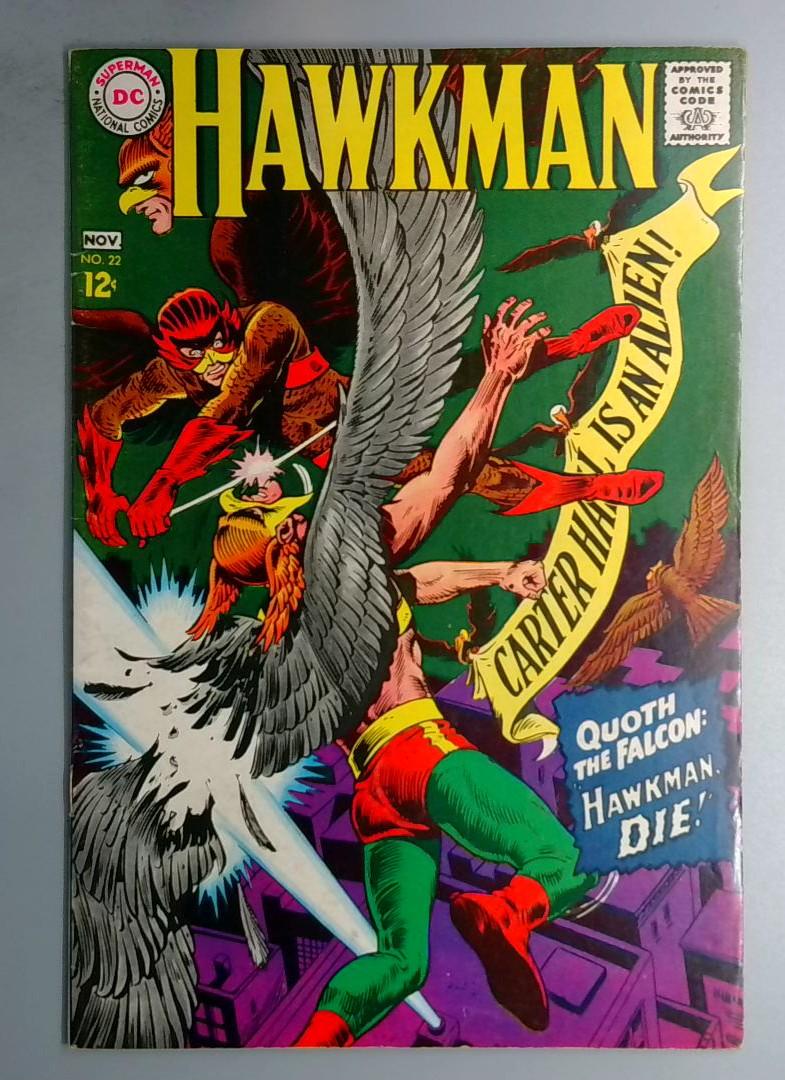 Hawkman #22 fn 1st Appearance of Falcon DC 1967 BW1
