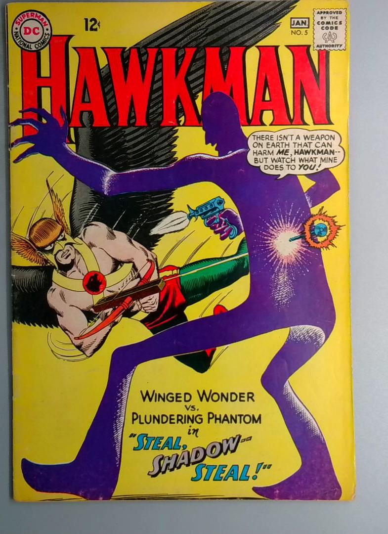 Hawkman #5 VG/FN 2nd Shadow Thief (carl Sands) Appearance DC 1964 BW1