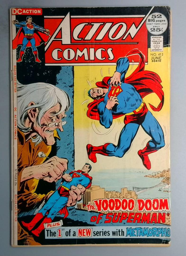 Action Comics #413 VG Metamorpho Back-Up Story DC 1972 BW1