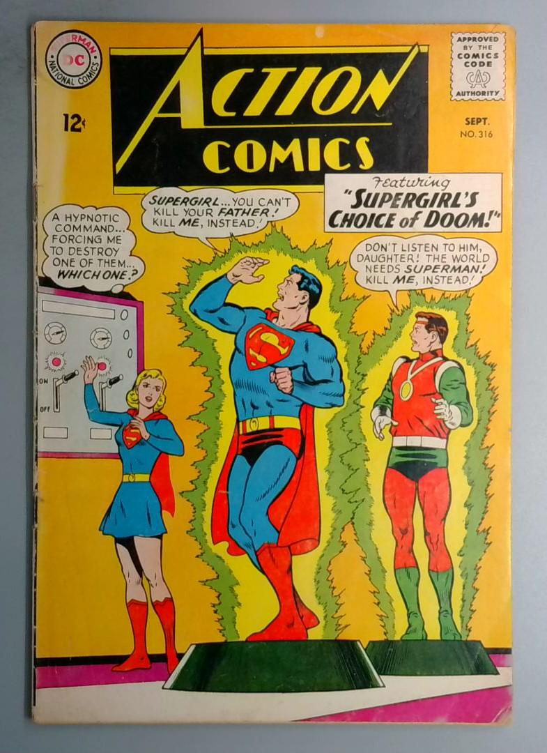Action Comics #316 VG+ 1st Appearance Zigi and Zagi DC 1964 BW1