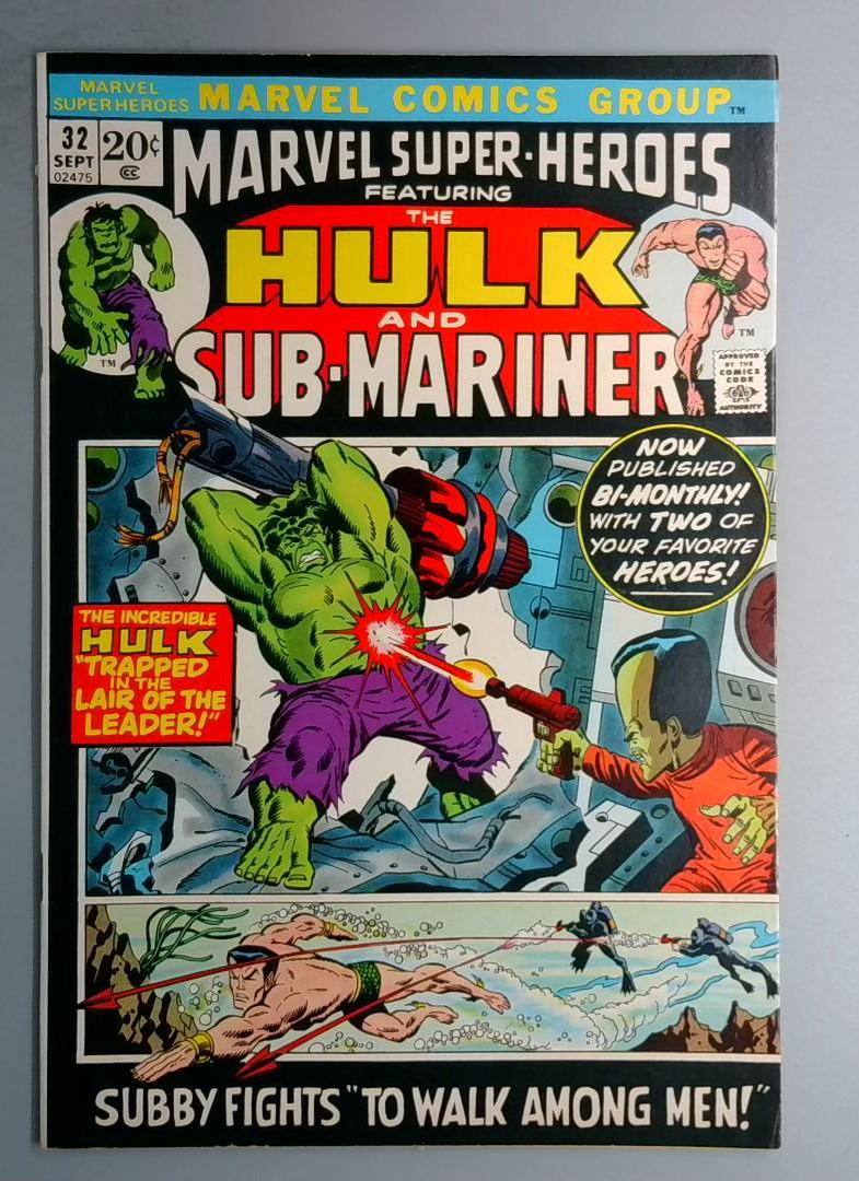 Marvel Super-Heroes #32 VF- Reprints Tales to Astonish Marvel 1972 BW1