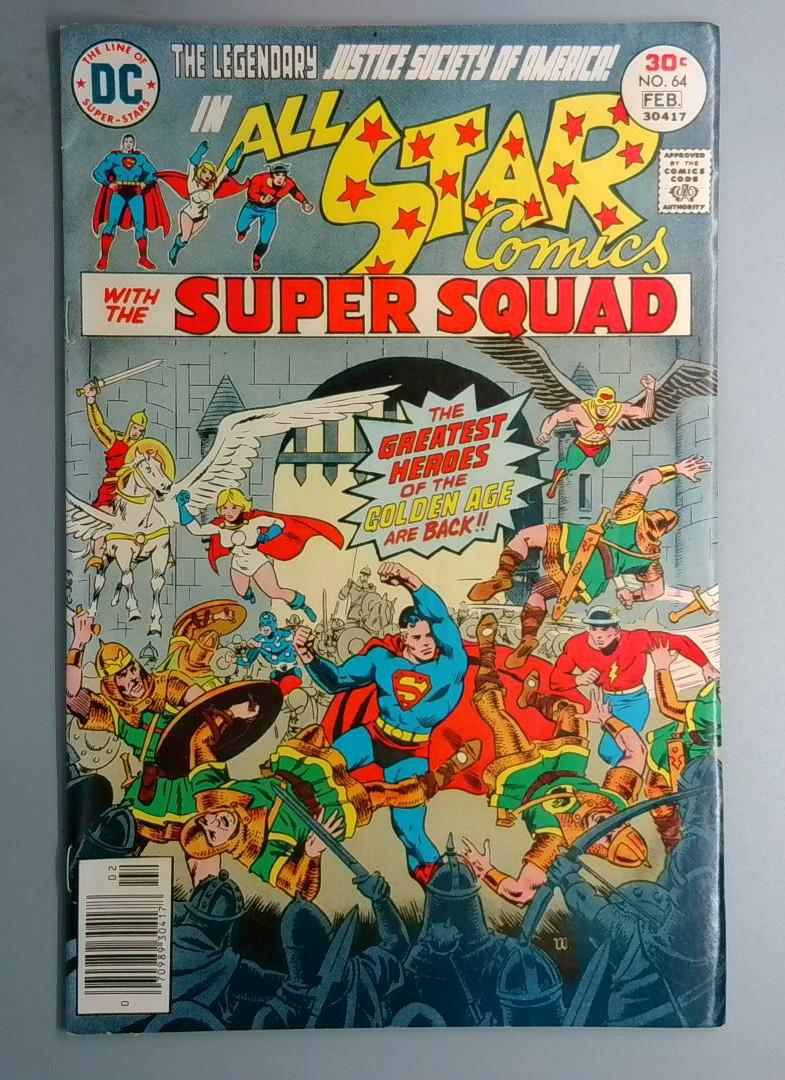 All Star Comics #64 Shining Knight Appearance DC 1977 BW1