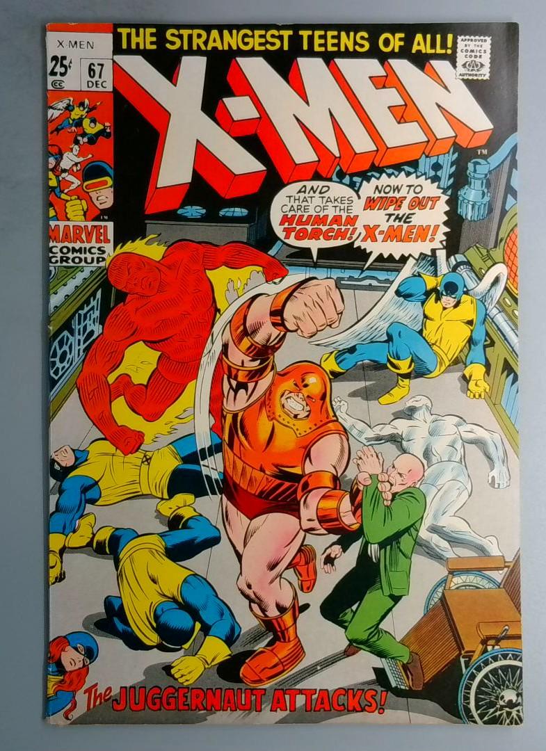 X-Men #67 VF/NM Starts the Reprints of Issues 12-45 Marvel 1970 BW1