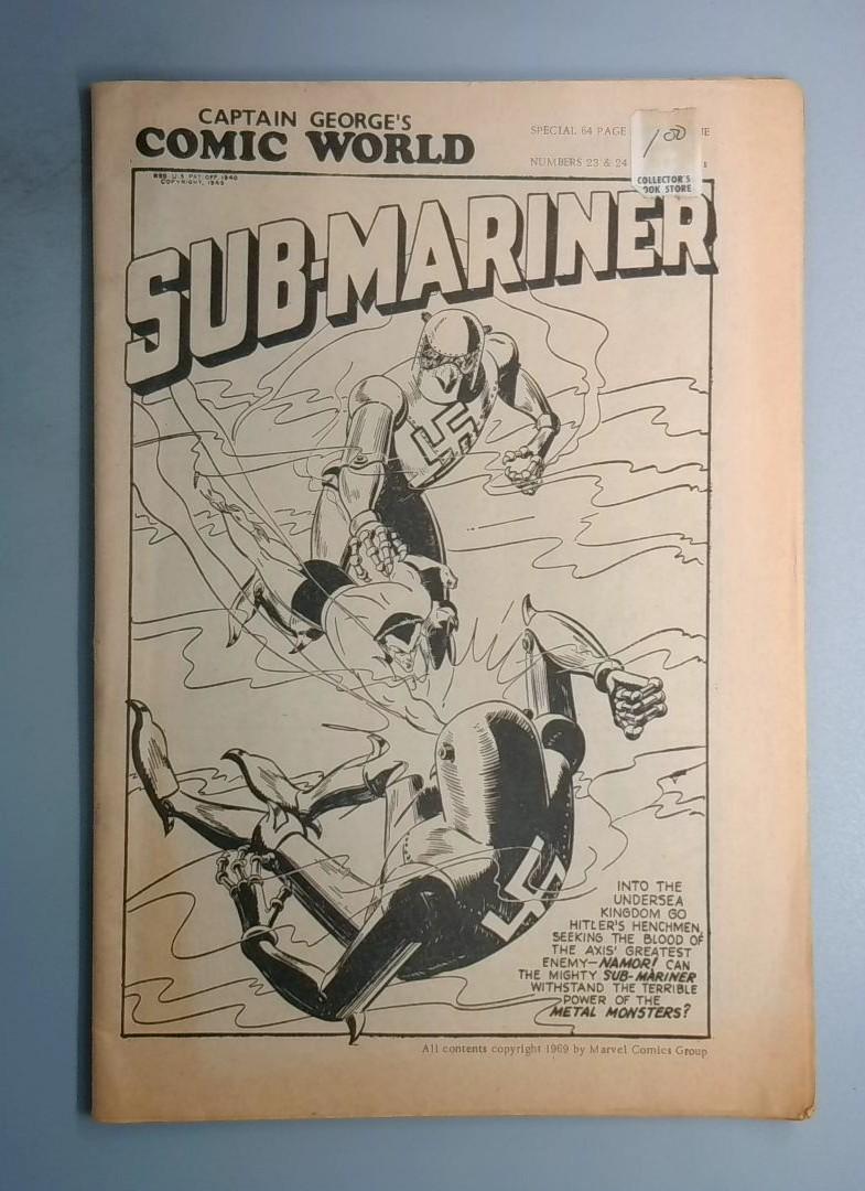 Captain George's Comic World #23 Sub-Mariner Marvel 1969 BW1