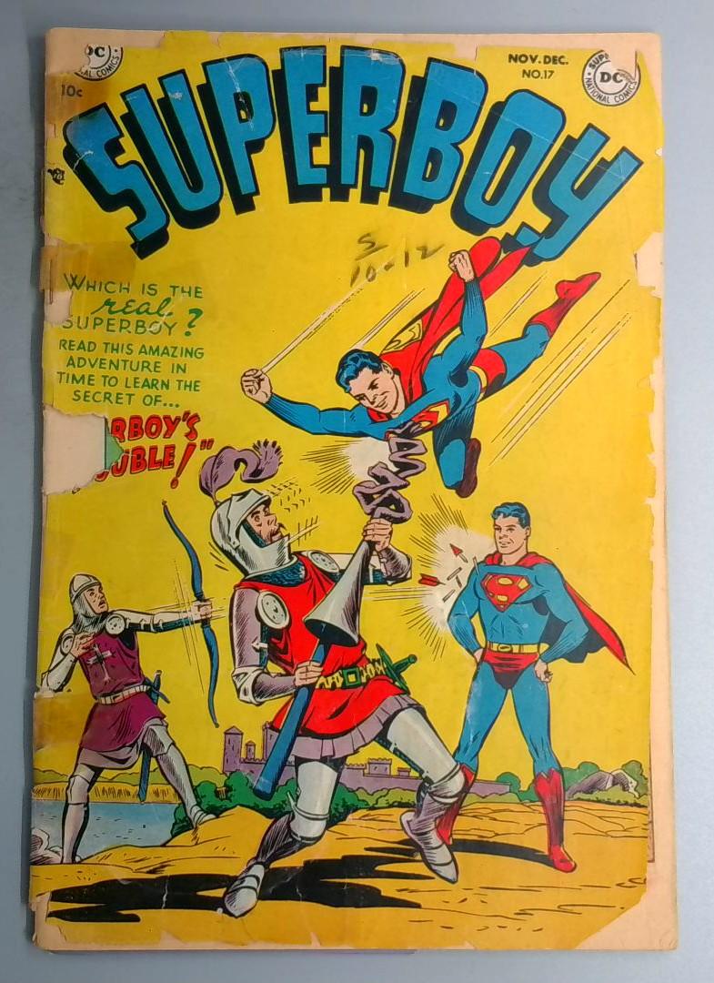 Superboy #17 FAIR 1st Superboy as Clark Brent DC 1951 BW1