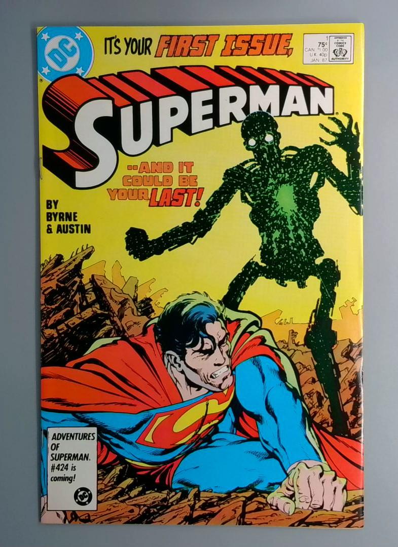 Superman #1 VF/NM DC Comics 1987 BW1