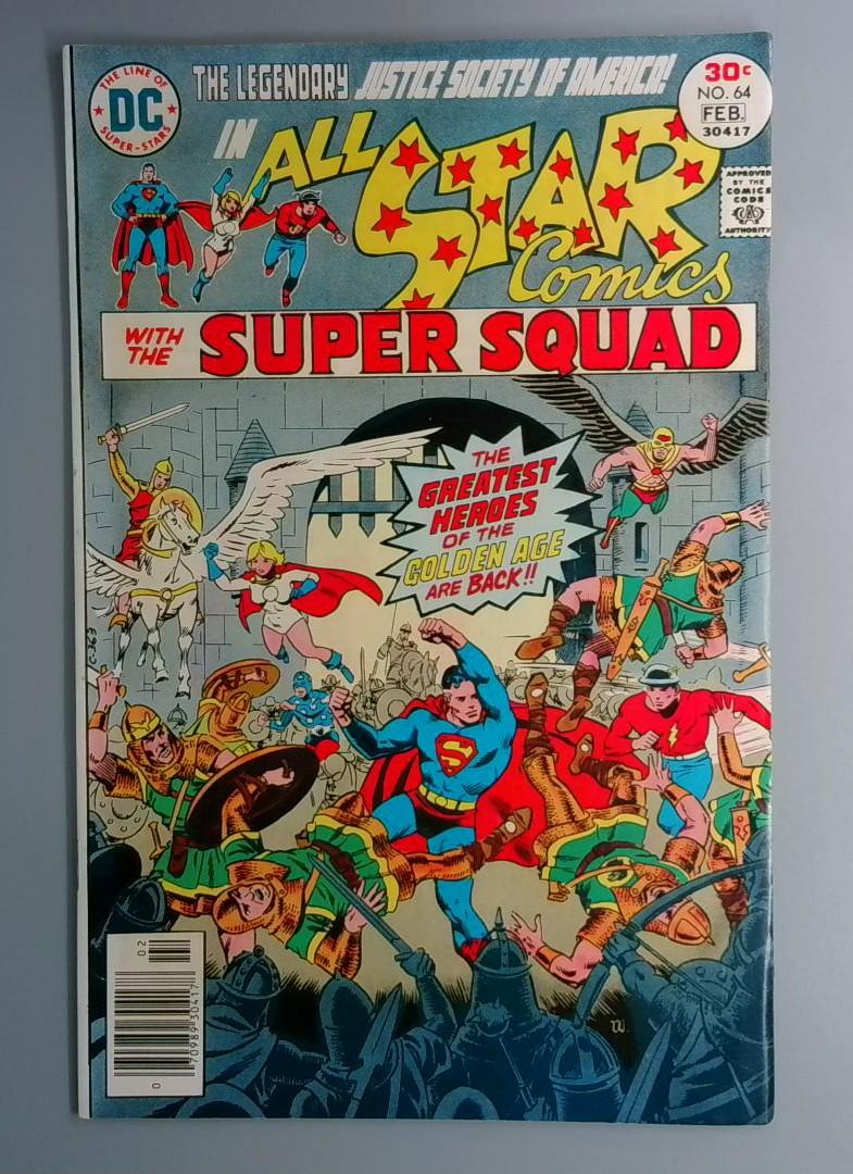 All Star Comics #64 VF Shining Knight Appearance DC 1977 BW1