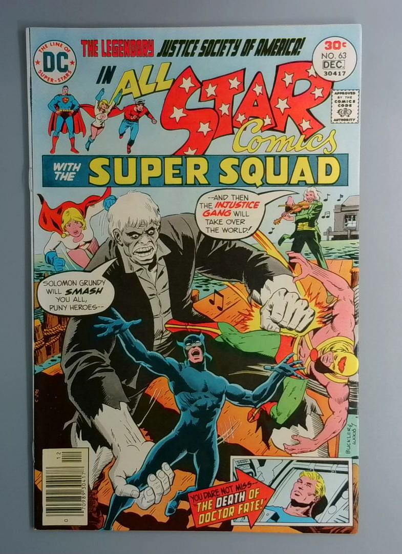 All Star Comics #63 FN+ DC 1976 BW1