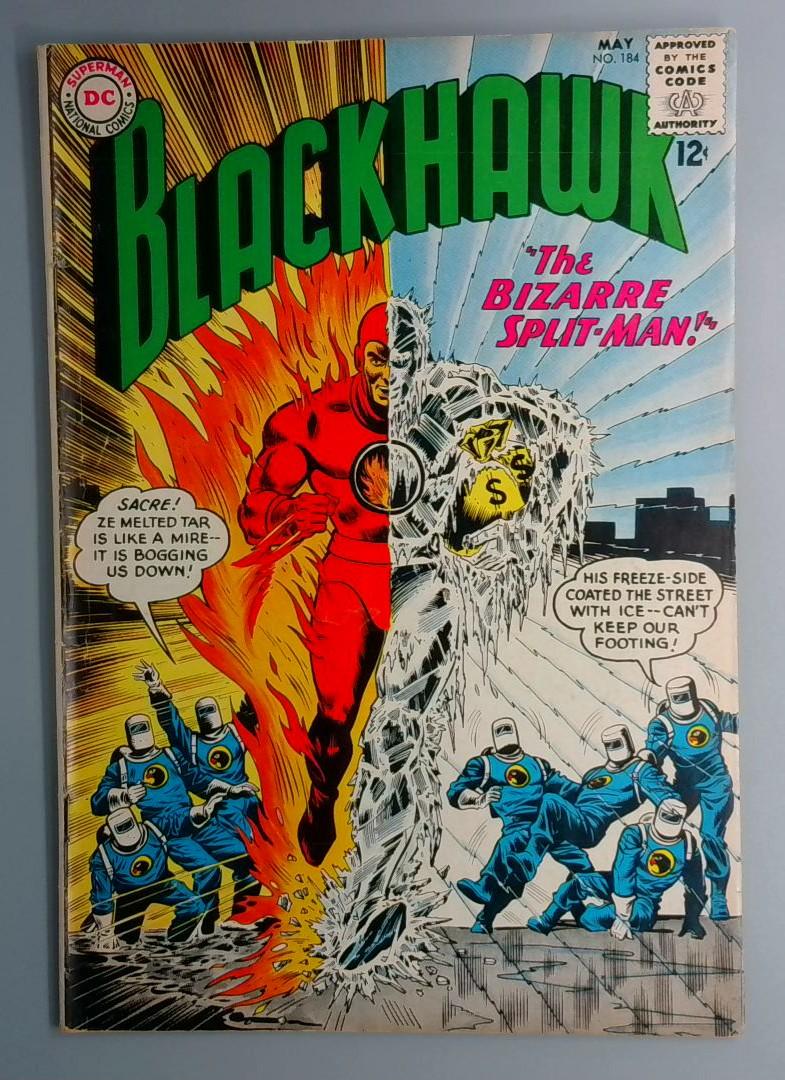 Blackhawk #184 VG/FN 1st Split-Man DC 1963 BW1